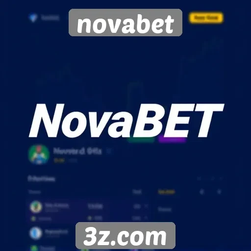 Interface do site Novabet é otimizada para usuários