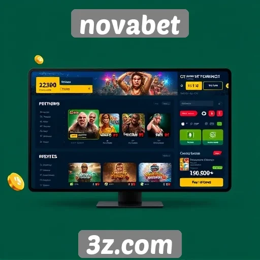 Facilidade de uso da interface do site novabet